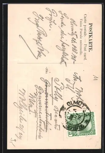 AK Olmütz, Böhmengasse, Villenviertel