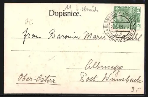 AK Holice na Hané, Pohled z. Kostelní veze