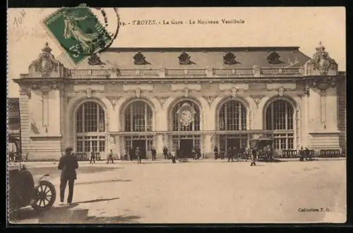 AK Troyes, La Gare, Le Nouveau Vestibule