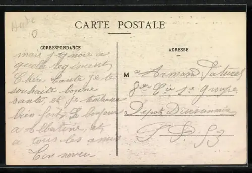 AK Troyes, Le Monument des Enfants de l`Aube et la Gare