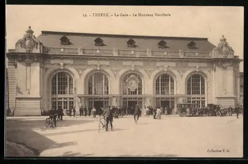 AK Troyes, La Gare, Le Nouveau Vestibule