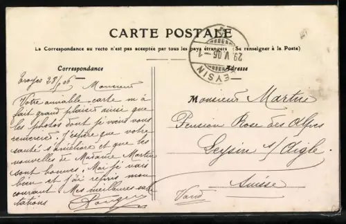 AK Troyes, La Gare et le Monument des Enfants de l`Aube