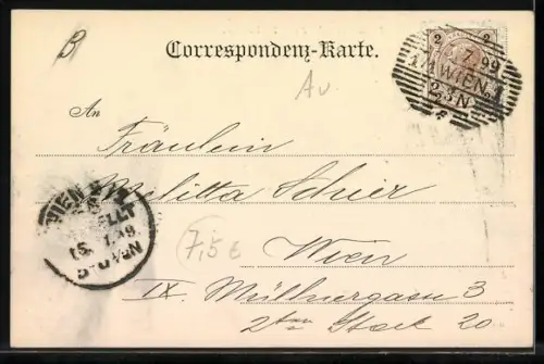 Künstler-AK Wien, Niederösterreichischer Gewerbeverein im Eschenbachpalais