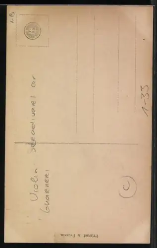 AK Isay, Portrait des Violinenvirtuosen