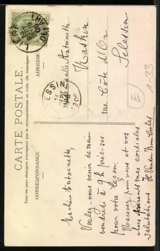 AK Portrait Gustave Charpentier, Komponist