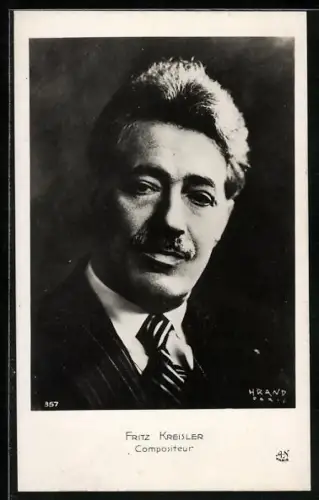 AK Portrait Fritz Kreisler, Compositeur