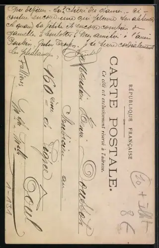 Lithographie Frankreich, Mr. Fallières, Président de la République Francaise