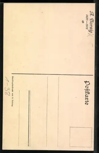 AK Porträt von Albert Borsig