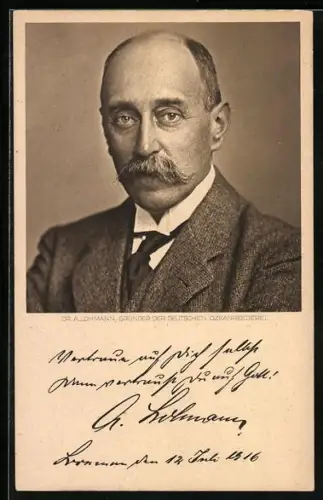 AK Dr. A. Lohmann, Gründer der Deutschen Ozeanreederei