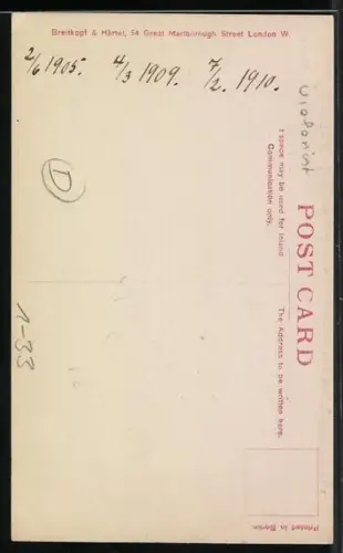 AK Johann Svendsen im Gartenstuhl