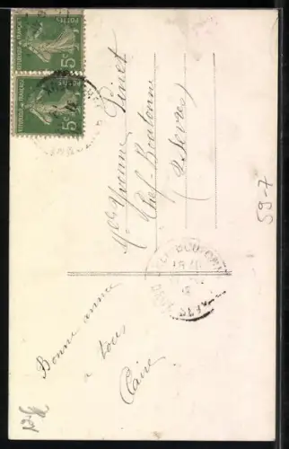 AK Kalender mit Stiefmütterchen, 1920