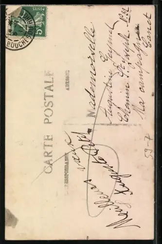 AK Frauenportrait mit Kalender, Neujahrsgruss, Passepartout