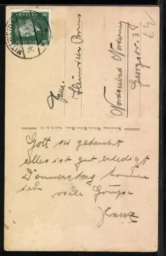 AK Student wird auf einer von Esel gezogenen Kutsche transportiert, studentische Szene