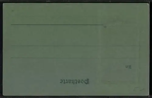 Foto-Collage-AK Junge in Uniform mit Waffe und Helm in weissem Rahmen