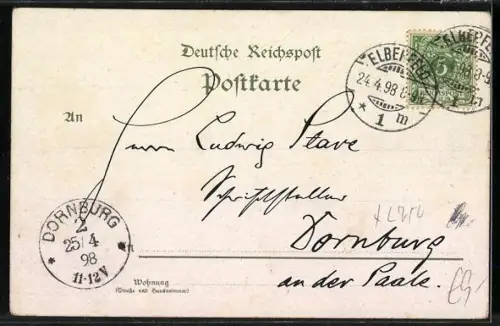 Lithographie Fritz Reuther Postkarten I. Serie Stromtid, Rekter Baldrian