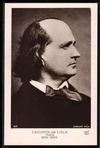 AK Leconte de Lisle, Poete, seitliches Portrait