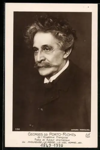 AK Georges de Porto Riche im Porträt