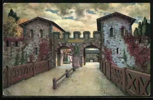 AK Saalburg / Bad Homburg, Porta decumana