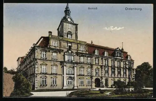 AK Oldenburg / Gr., Blick zum Schloss