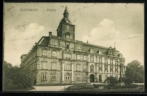 AK Oldenburg / Gr., Blick zum Schloss