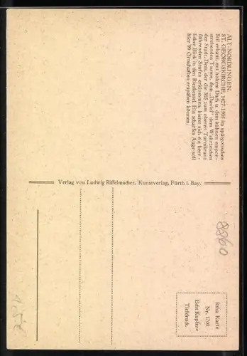 AK Nördlingen, St. Georgskirche