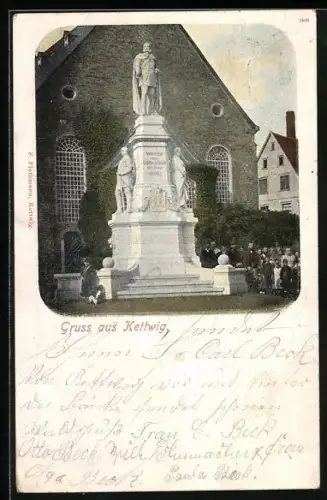 AK Kettwig, Denkmal vor der Kirche