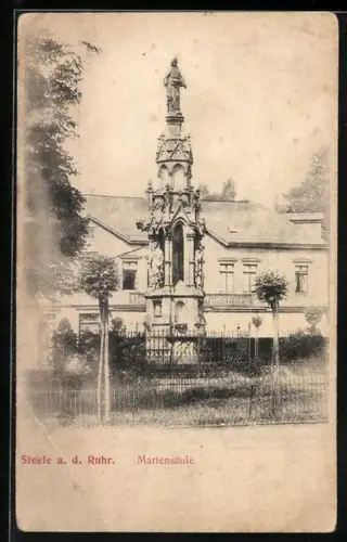 AK Steele a. d. Ruhr, Mariensäule
