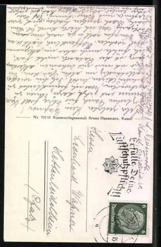 AK Kassel-Wilhelmshöhe, Aquädukt, Teufelsbrücke, Grosse Fontäne