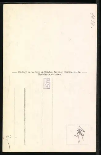 AK Weimar / Thüringen, Goethe-Schiller-Denkmal