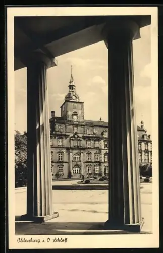 AK Oldenburg i. O., Durchblick zum Schloss