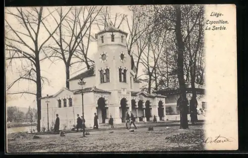 AK Liége, Exposition 1905, La Serbie, Ausstellung