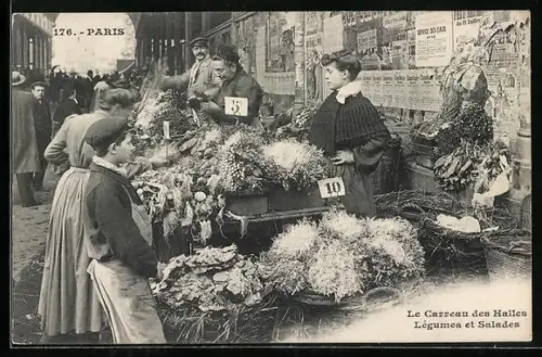 AK Paris, Le Carreau des Halles, Légumes et Salades