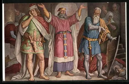 AK König Etzels Klage, Nibelungen