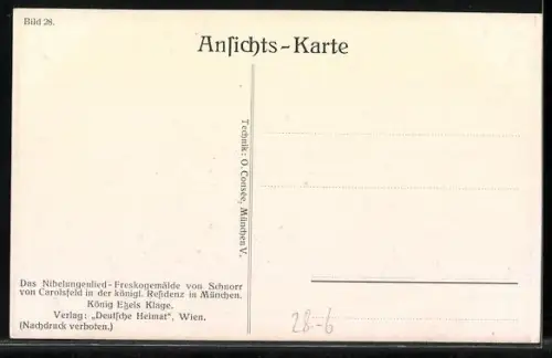 AK König Etzels Klage, Nibelungen