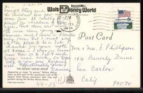 AK Florida, Walt Disney World, The Mickey Mouse Revue