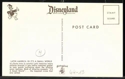 AK Disneyland, Latin America in It`s A Small World