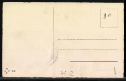 AK Zwei alte Jungfern kämpfen um zwei Kavaliere, Neujahrsgruss