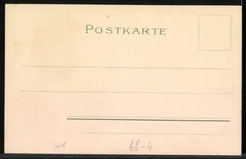 AK Junge Dame mit Schirm im Grünen