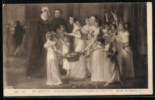 AK Arrivée de Marie-Louise à Campiégne