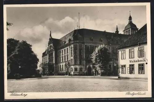AK Oldenburg / Gr., Gasthaus Wahnbeck und Postgebäude