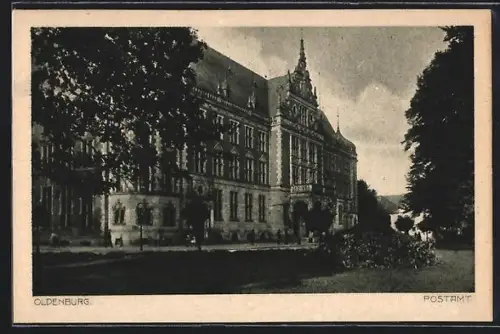 AK Oldenburg / Gr., Partie am Postamt