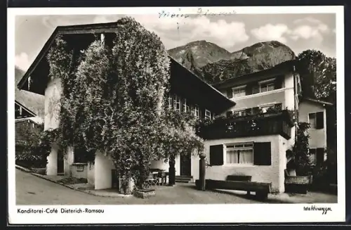 AK Ramsau / Obb, Konditorei-Cafe Dieterich