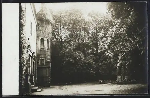 Foto-AK Wiesenburg / Mark, Partie am Schloss