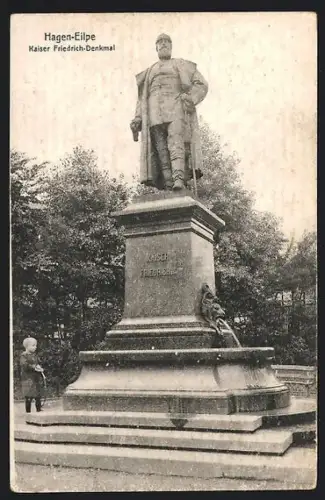 AK Hagen-Eilpe, Kaiser Friedrich-Denkmal
