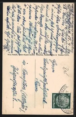 AK Grub / Poing, Grubmühl mit Teufelsgraben, Grub mit Teufelsgraben, Bahnschienen