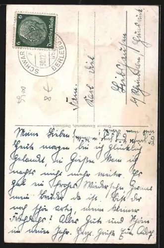 AK Siegen, Siegbrücke, Hüttenmann-Denkmal, Kaiser`s Geschäft