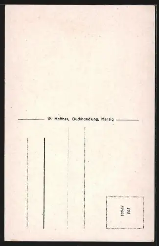 AK Merzig, Stadthaus (ehem. Kurfürstl. Trier. Jagdschloss), Strassenpartie