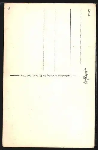 AK Bad Tölz, Blick auf Wohnhäuser und Kirchturm