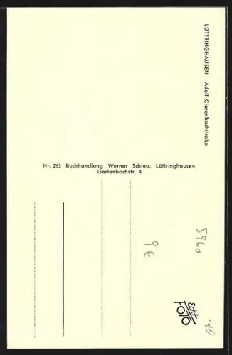 AK Lüttringhausen / Remscheid, Adolf-Clarenbach-Strasse