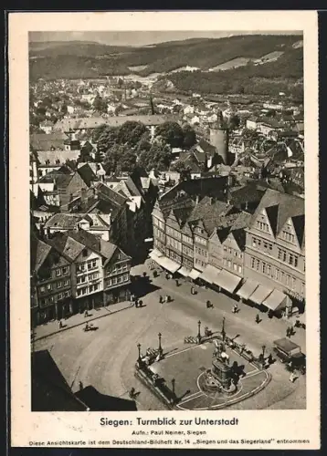 AK Siegen, Turmblick zur Unterstadt